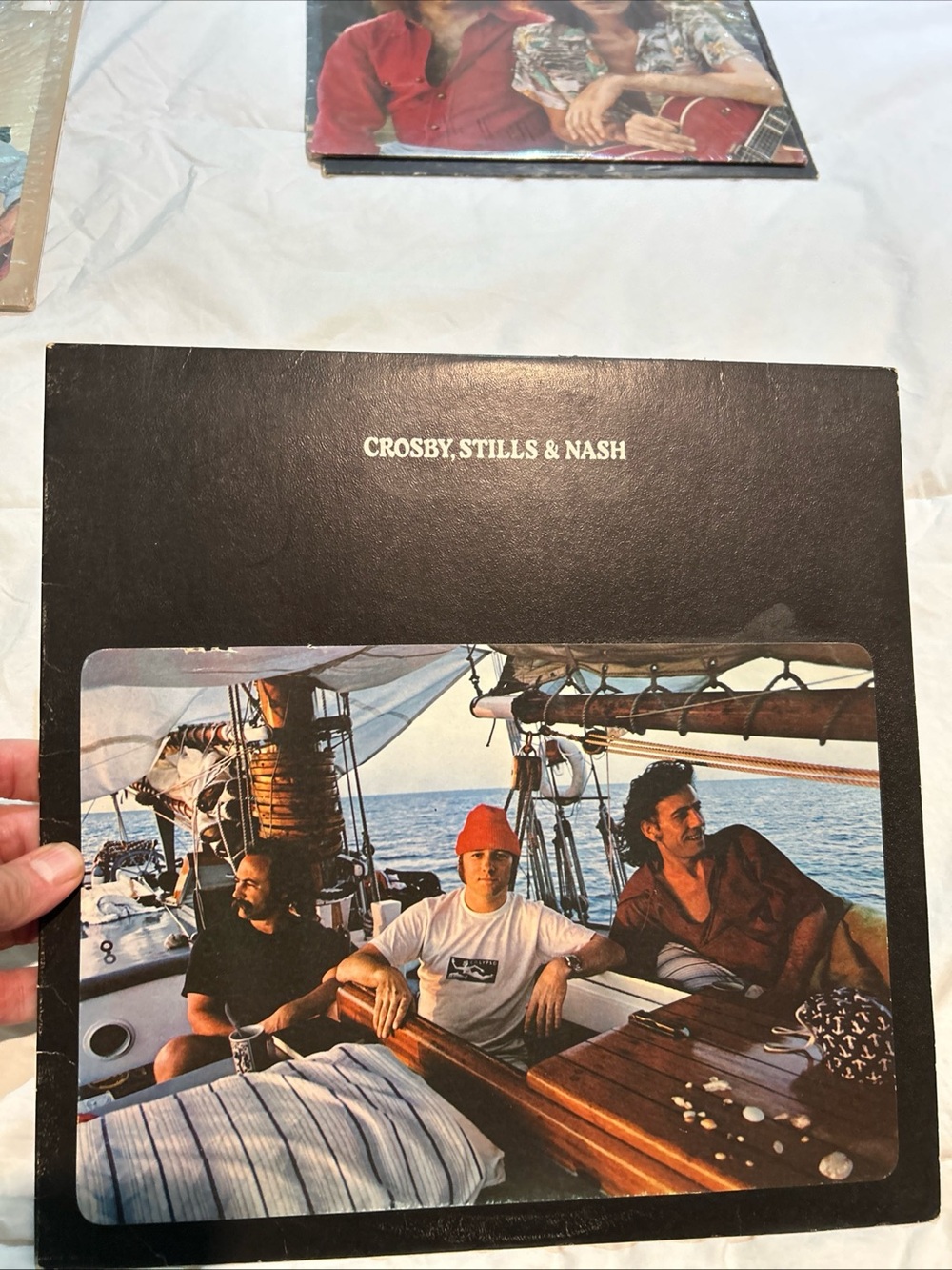 Crosby, Stills & Nash, 1977 CSN LP, Atlantic Records, ORIG COVER SD19104. Good c